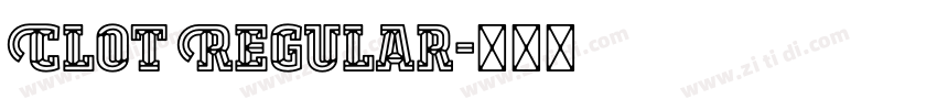 Clot Regular字体转换